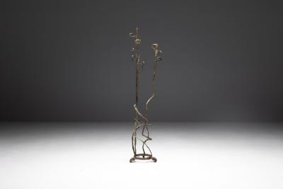 Spiral Coat Rack in Steel 1920s