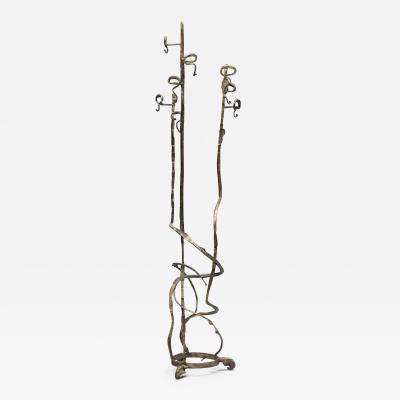 Spiral Coat Rack in Steel 1920s