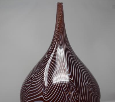 Spiralatto 2 Murano Glass Vase by Celotto