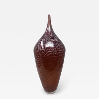 Spiralatto 2 Murano Glass Vase by Celotto