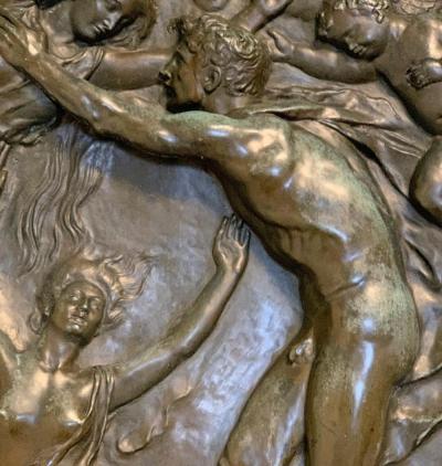 Spirit Rising Large Bronze Sculptural Relief Panel 