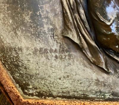 Spirit Rising Large Bronze Sculptural Relief Panel 