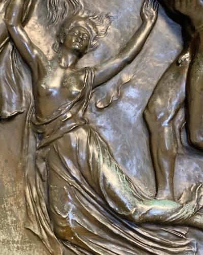 Spirit Rising Large Bronze Sculptural Relief Panel 