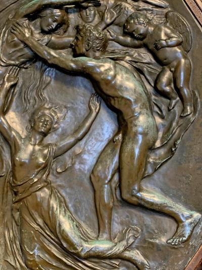Spirit Rising Large Bronze Sculptural Relief Panel 