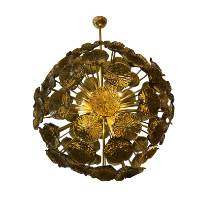 Sputnik Lamp Discs Flower Smoked