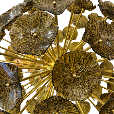 Sputnik Lamp Discs Flower Smoked