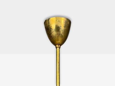 Sputnik Style Chandelier Brass Enameled Metal Glass Germany 1960s