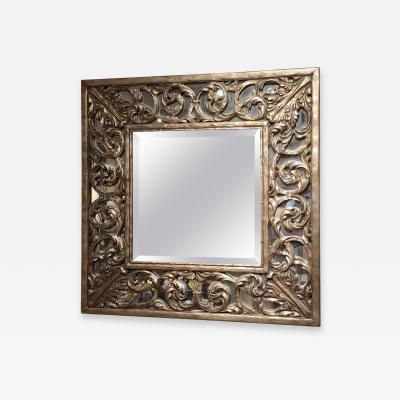 Square Carved Frame Mirror