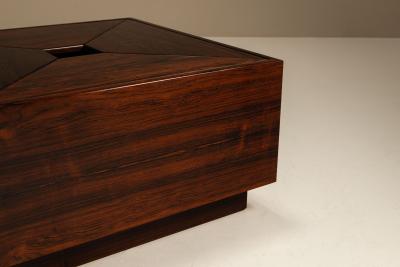 Square Coffee Table with Storage Space Italy 1960s