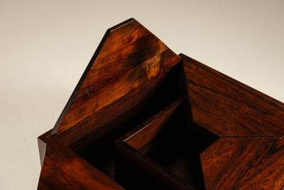 Square Coffee Table with Storage Space Italy 1960s