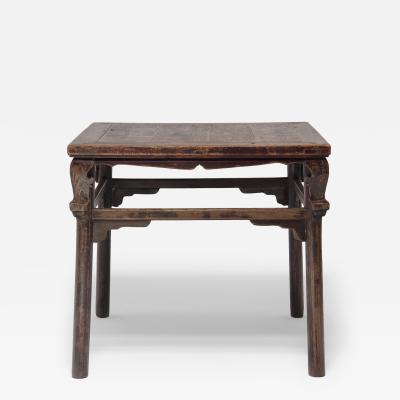 Square Display Table with Scroll Corners