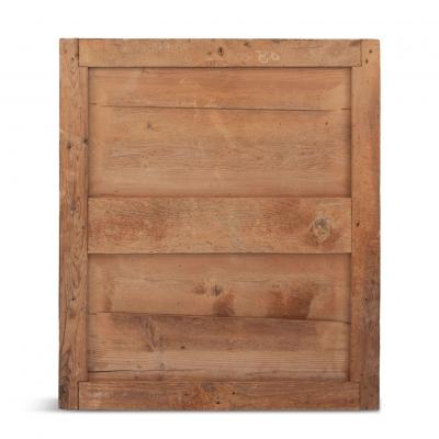 Square French Fluted Giltwood Mirror