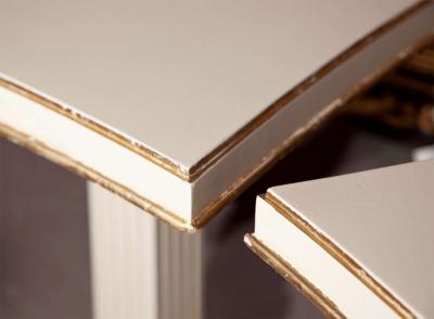 Square Grosfeld House Painted End Side Table American Paint Gilt 1950s