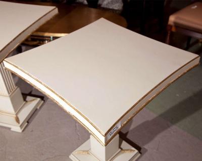 Square Grosfeld House Painted End Side Table American Paint Gilt 1950s