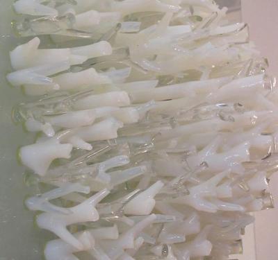 Square Hand Blown Glass Coral Look Wall Light