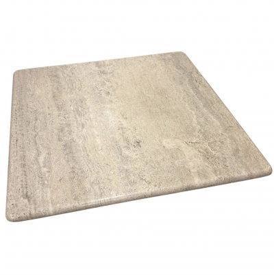 Square Travertine Coffee Table by Angelo Mangiarotti for Up Up Italy 1970s