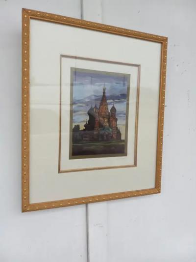 St Basils Cathedral Moscow watercolor