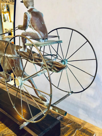 St Julien Weather Vane Attributed to J W Fiske 19th Century Full Bodied Metal