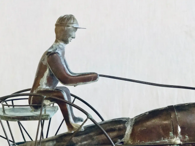 St Julien Weather Vane Attributed to J W Fiske 19th Century Full Bodied Metal