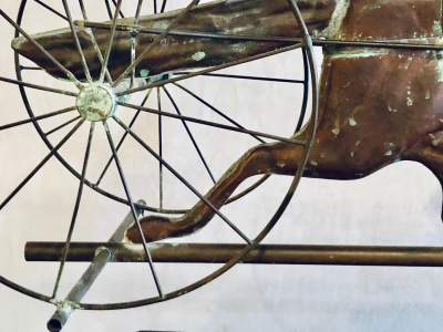 St Julien Weather Vane Attributed to J W Fiske 19th Century Full Bodied Metal