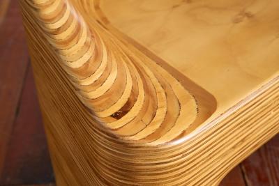Stacked Molded Plywood Chairs