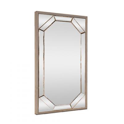 Stacy Segmented Mirror with Silverleaf Frame