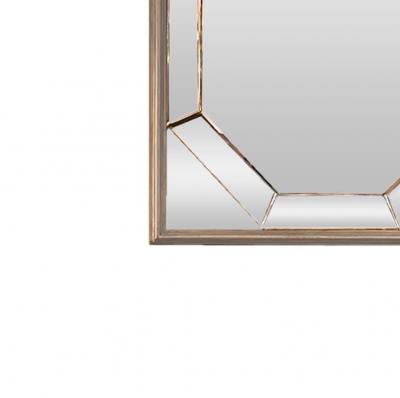 Stacy Segmented Mirror with Silverleaf Frame