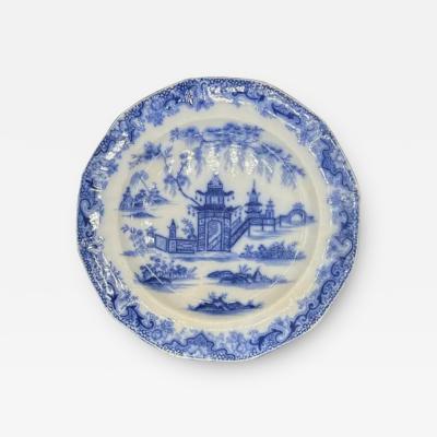 Staffordshire 8 25 Plate Whampoa Pattern Transferware Ceramic