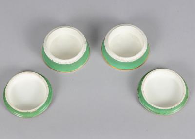 Staffordshire Cold Cream Jars with Lids A Pair