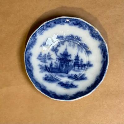 Staffordshire English Whampoa Pattern Transfer Printed Ceramic 6 25 dish