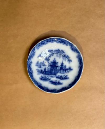 Staffordshire English Whampoa Pattern Transfer Printed Ceramic 6 25 dish