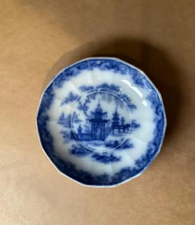 Staffordshire English Whampoa Pattern Transfer Printed Ceramic 6 25 dish