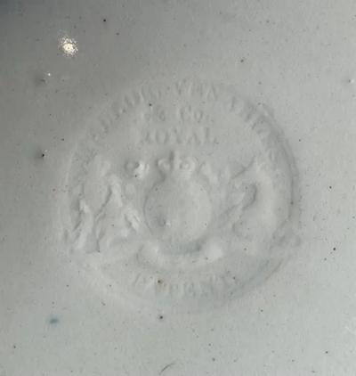 Staffordshire English Whampoa Pattern Transfer Printed Ceramic 8 25 Plate