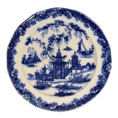 Staffordshire English Whampoa Pattern Transfer Printed Ceramic Plate