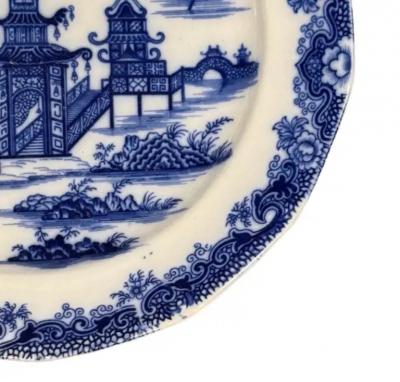 Staffordshire English Whampoa Pattern Transfer Printed Ceramic Plate