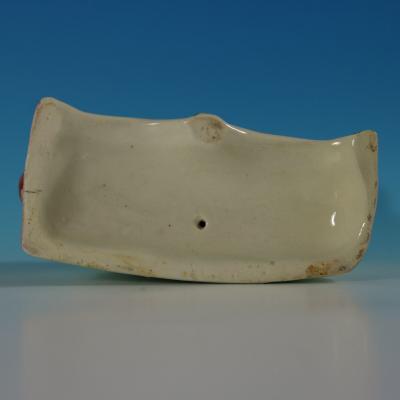 Staffordshire King Charles Spaniel on Leaf Base