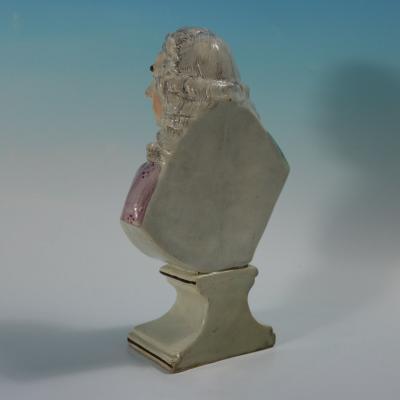 Staffordshire Pearlware Bust of the Composer Handel
