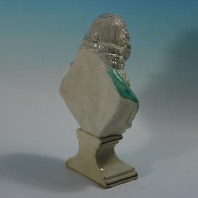 Staffordshire Pearlware Bust of the Composer Handel