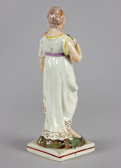 Staffordshire Pearlware Figure of Venus Holding a Dove