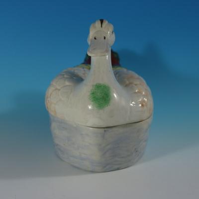 Staffordshire Pottery Duck Tureen