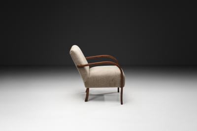 Stained Beech Armchair Denmark ca 1930s