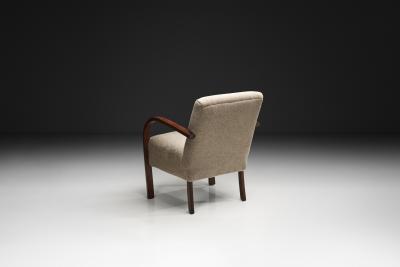 Stained Beech Armchair Denmark ca 1930s