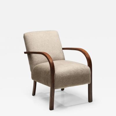 Stained Beech Armchair Denmark ca 1930s