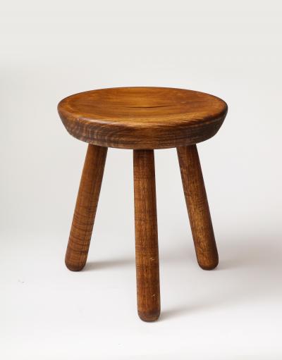 Stained Pine Milking Stool 21st C 