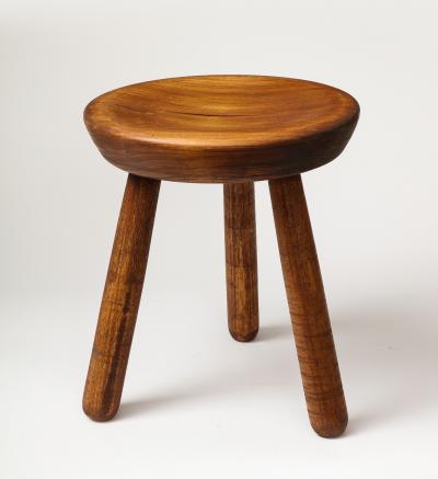 Stained Pine Milking Stool 21st C 