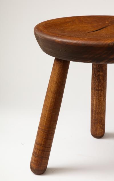 Stained Pine Milking Stool 21st C 