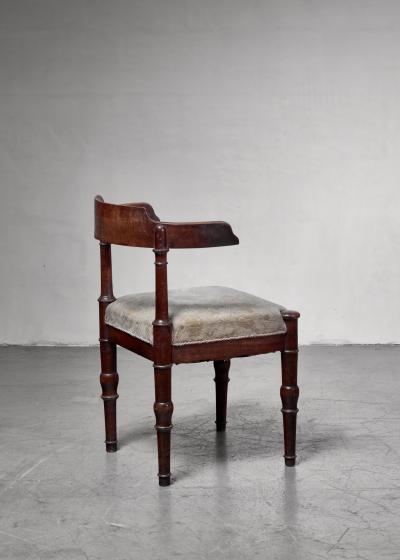 Stained beech side chair