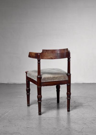 Stained beech side chair