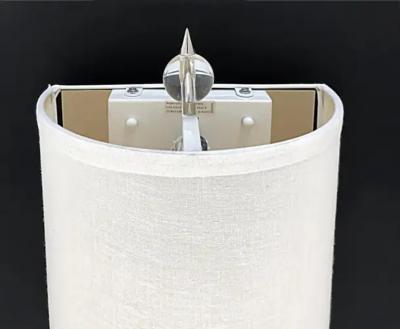 Stainless Steel Glass Ball Wall Sconces with Shades Finials