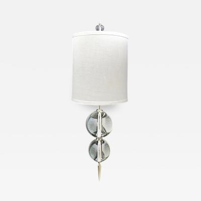 Stainless Steel Glass Ball Wall Sconces with Shades Finials